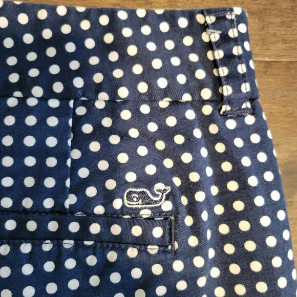 Vineyard Vines Navy and White Polka Dot Shorts Size 8 - Picture 5 of 8